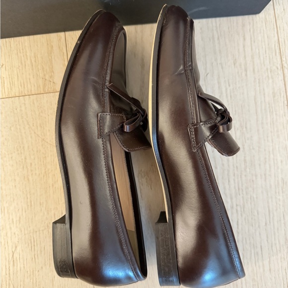 J Crew Academy Loafer In Leather Chocolate Brown - Picture 3 of 5